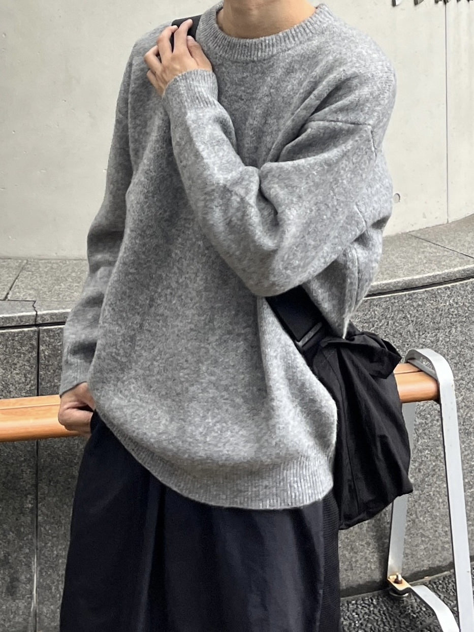 受注制【Chikashitsu +】unisex 6color knit (6color) / 【チカシツプラス】ユニセックス6カラー長袖ニット