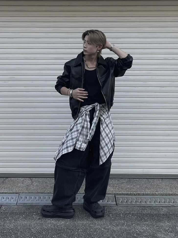 大阪店WEB限定受注制【Chikashitsu +】linen check shirt (3color)