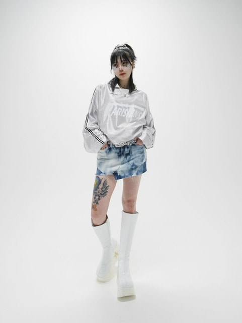 受注制【Never mind the XU】uniform line long sleeve tee (2color)