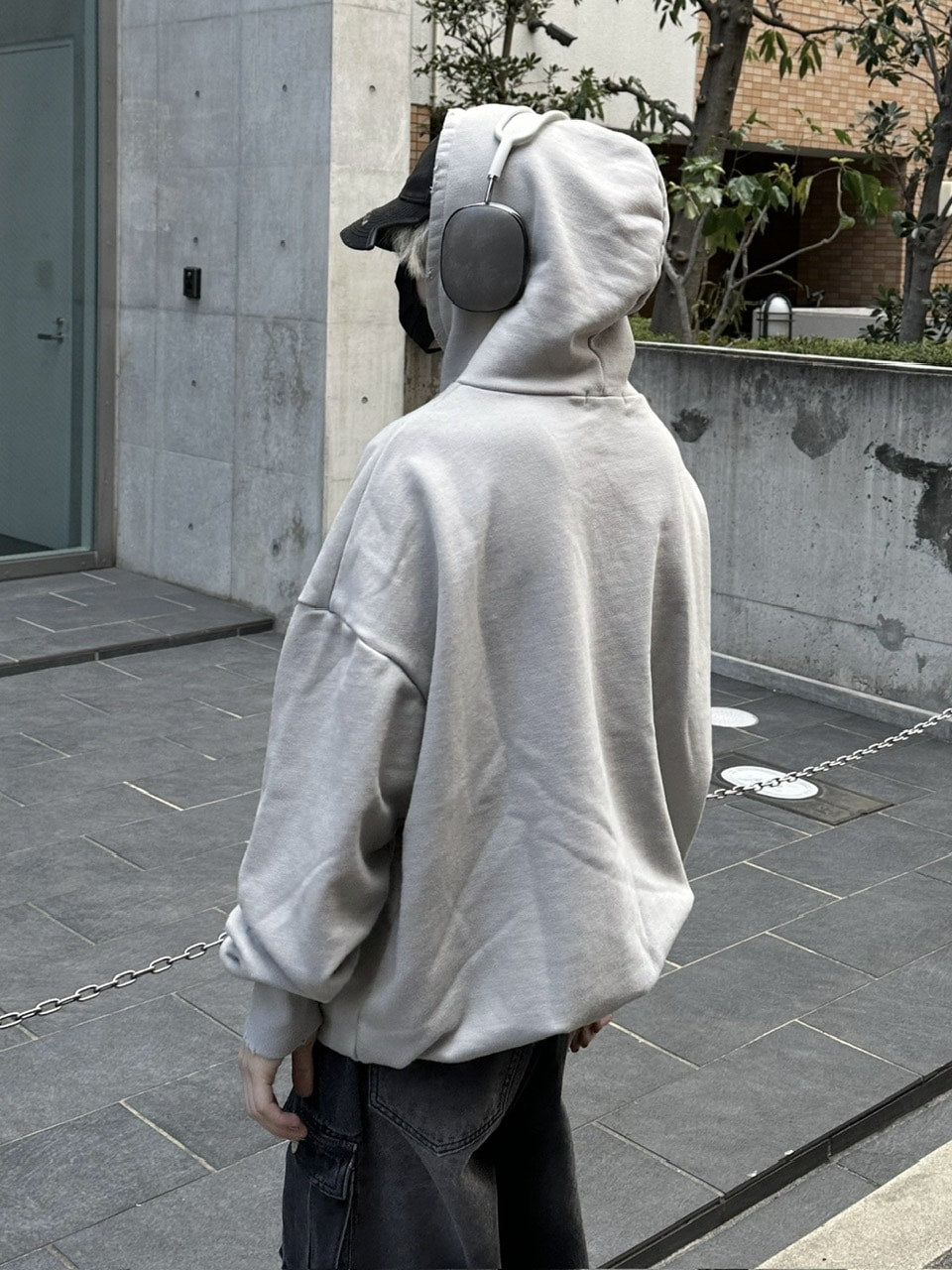 大阪店WEB限定【Chikashitsu +】damage arm warmer hoodie (3color)