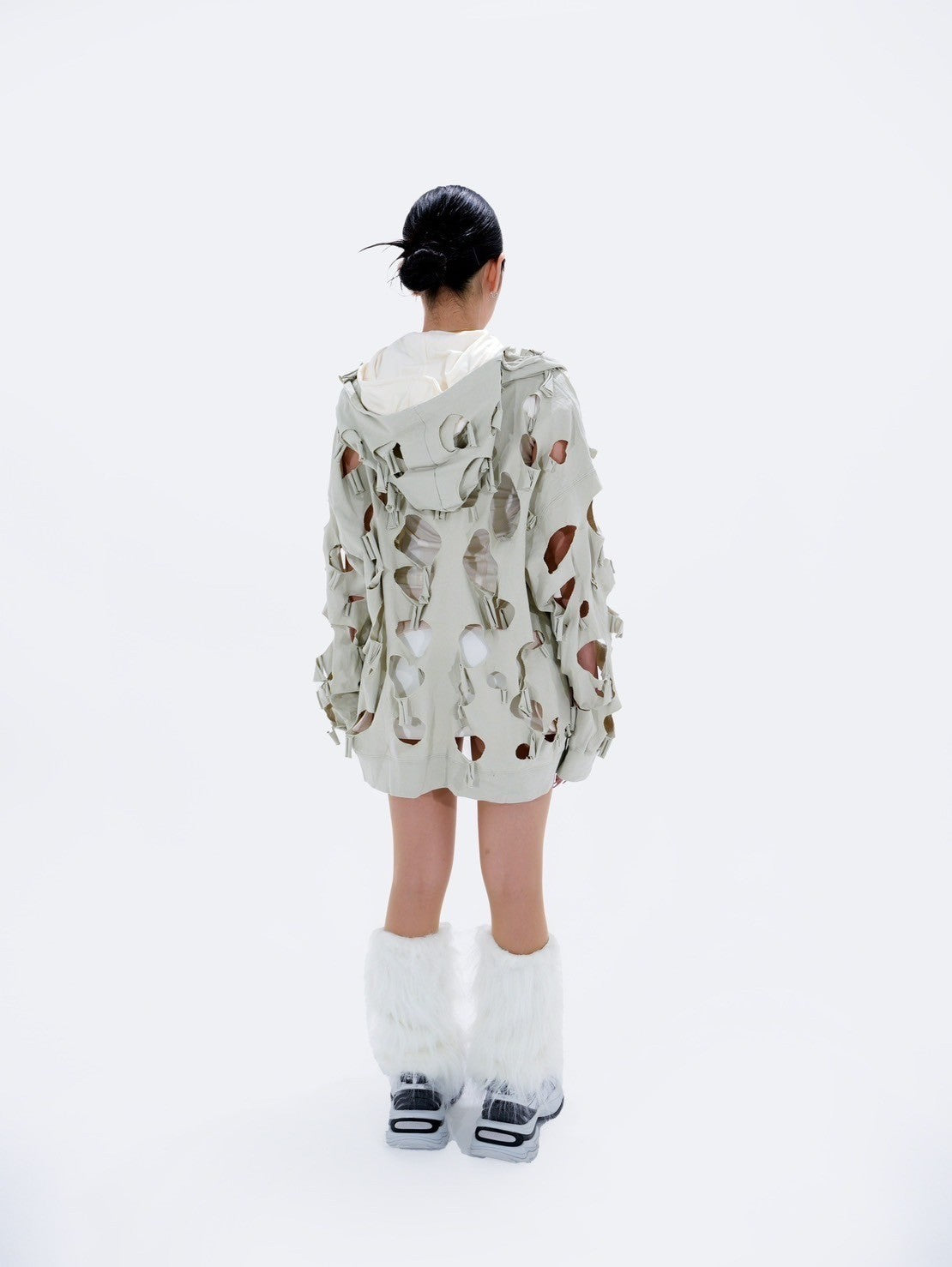 【Bizarre Maiden】damage full zip hoodie