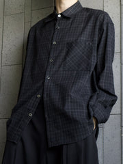 東京店WEB限定【Chikashitsu +】glen check regular shirt(2color)