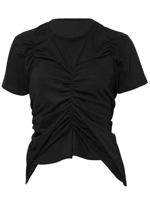 【FLAREUP】Bustier Layered T-Shirt