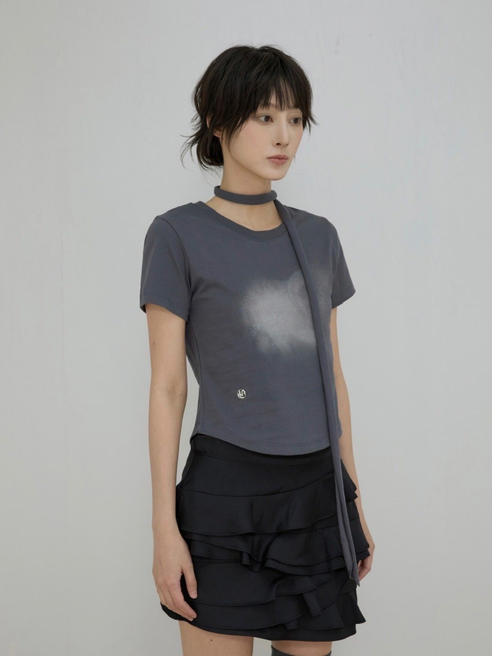 【FLAREUP】Vanish Tie Scarf T-Shirt