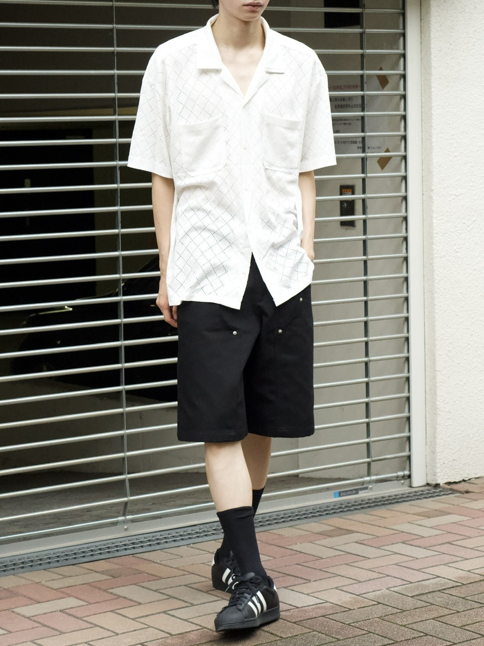 東京店WEB限定受注制【Chikashitsu +】utility half pants (2color)