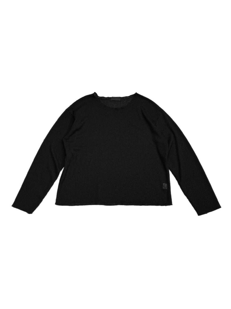 受注制【Chikashitsu +】wide neck light knit (4color)