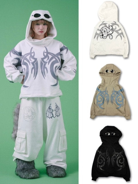 【GALFY】探検メガネ部族パーカー / 【ガルフィー】ロゴ長袖パーカー