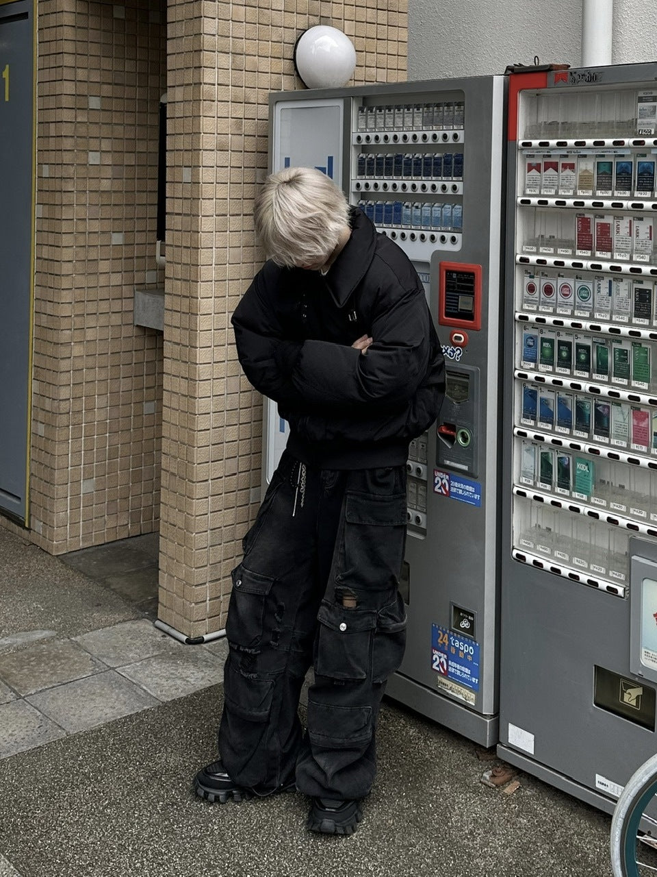 大阪店WEB限定【Chikashitsu +】stand neck padding jacket (2color)