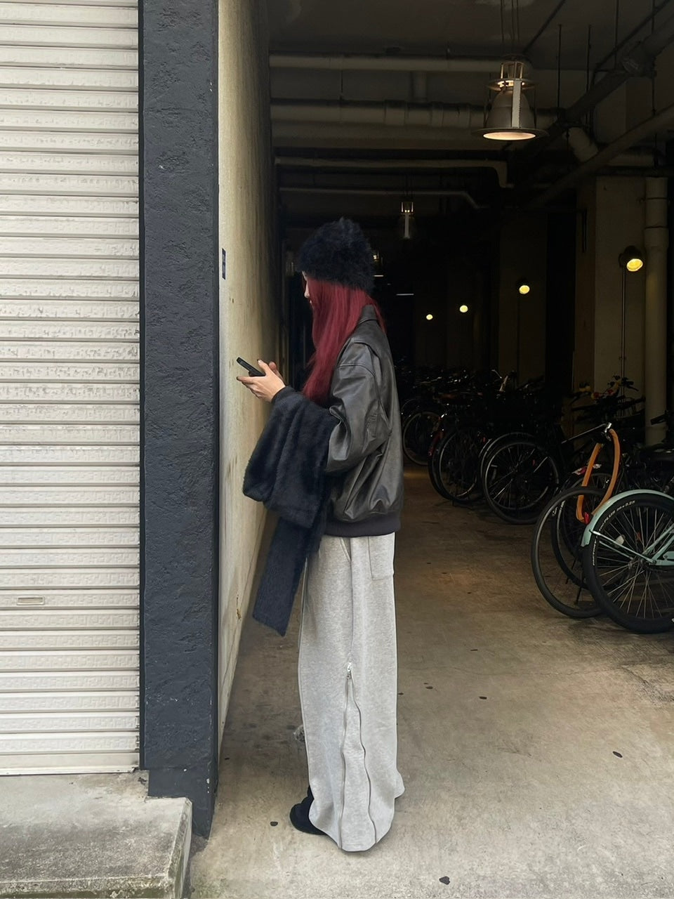 受注制【Chikashitsu +】volume fur beanie (4color)