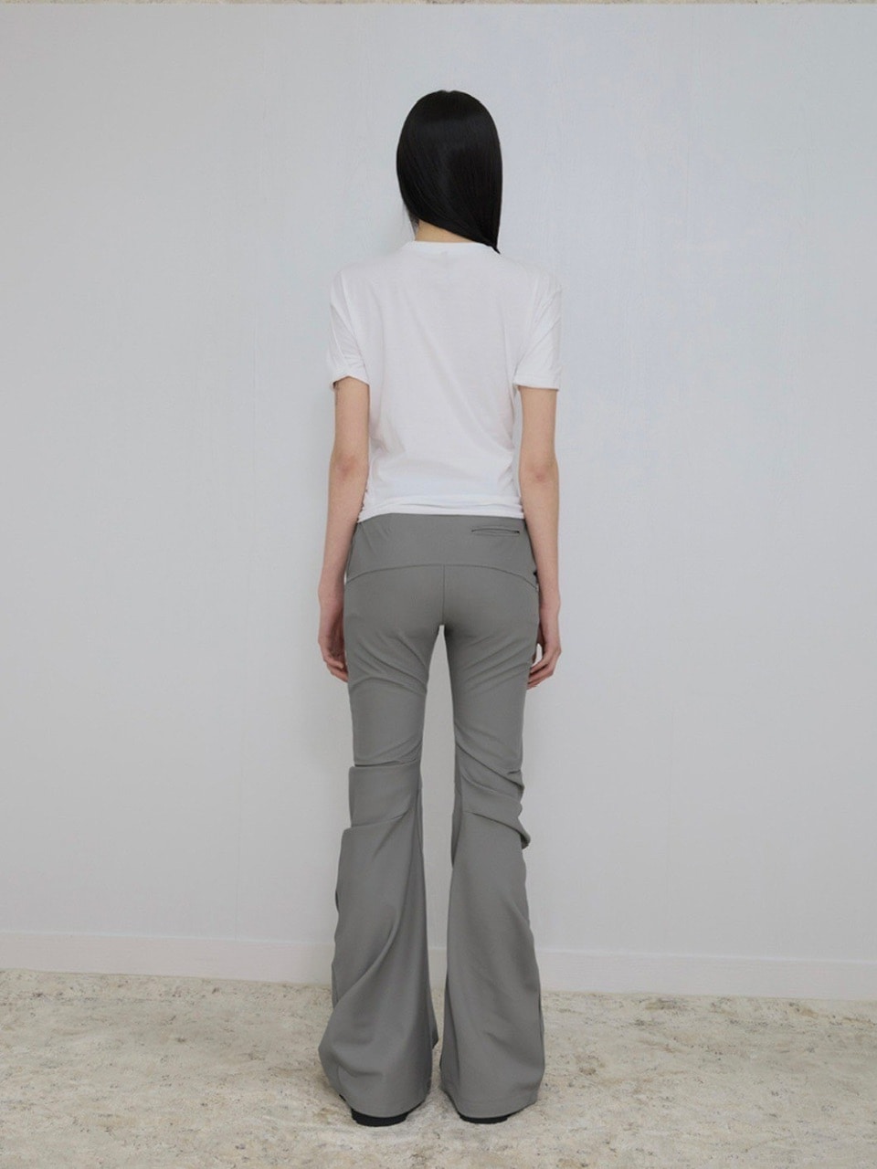 【FLAREUP】Asymmetrical Drape Pants / 【フレアアップ】アシンメトリードレープパンツ