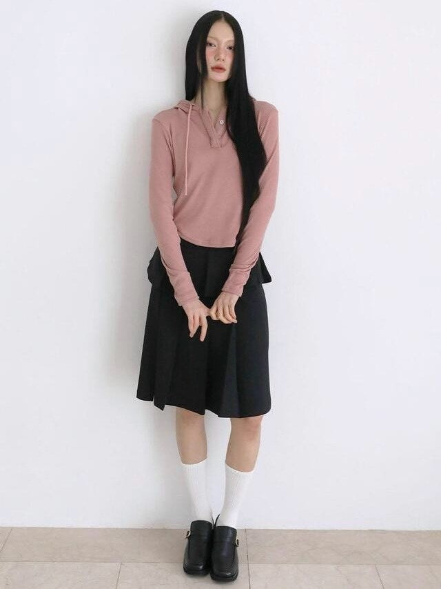 【Uglyshadow】BASIC CROP HOODIE