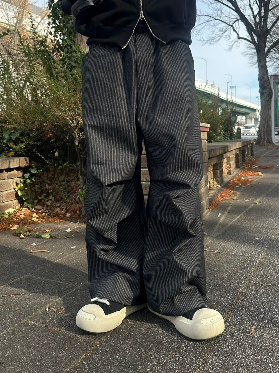 受注制【youll】stripe carpenter pants (2color)