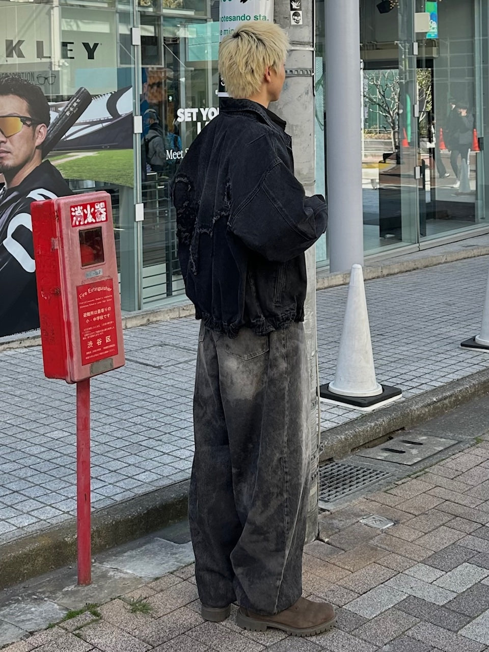 大阪店WEB限定受注制【Chikashitsu +】dirty wash balloon denim pants