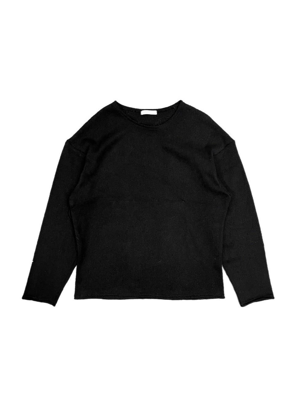 受注制【Chikashitsu +】loose fit round knit (4color)