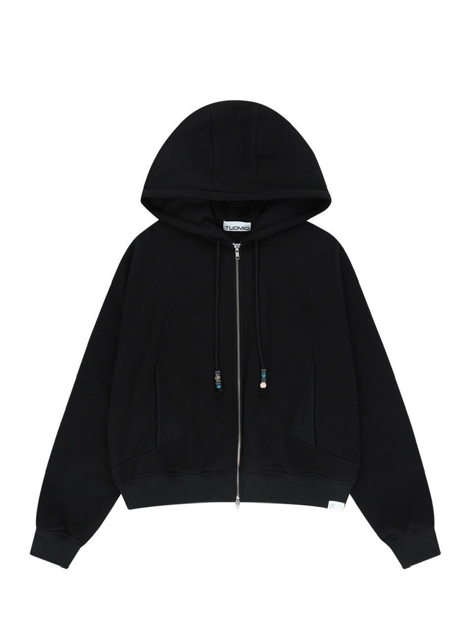 【TUOMIO】STRING CHARM HOOD ZIP-UP