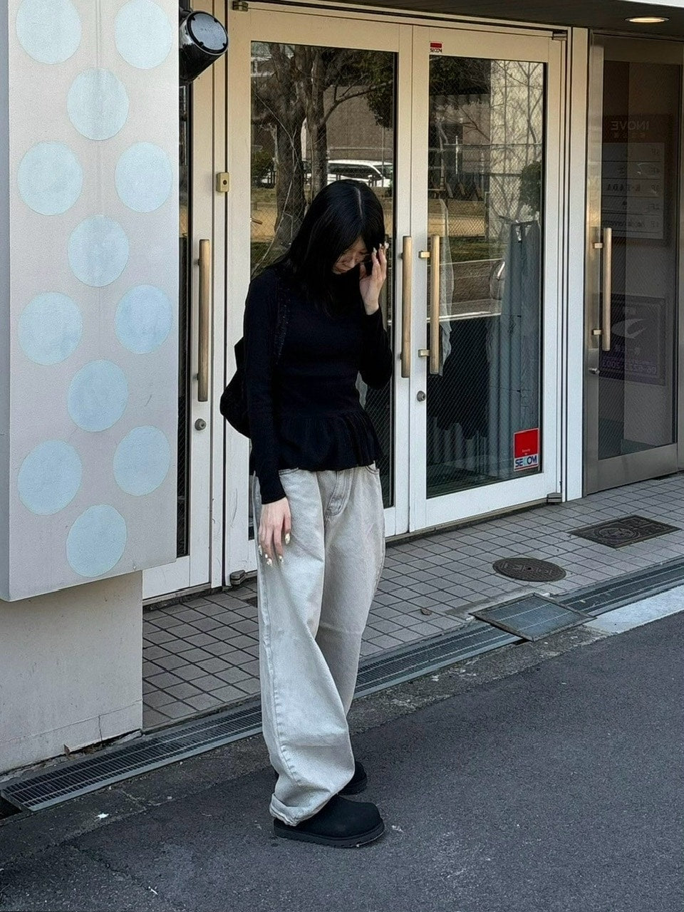 受注制【Chikashitsu +】volume toe suede mule (2color)