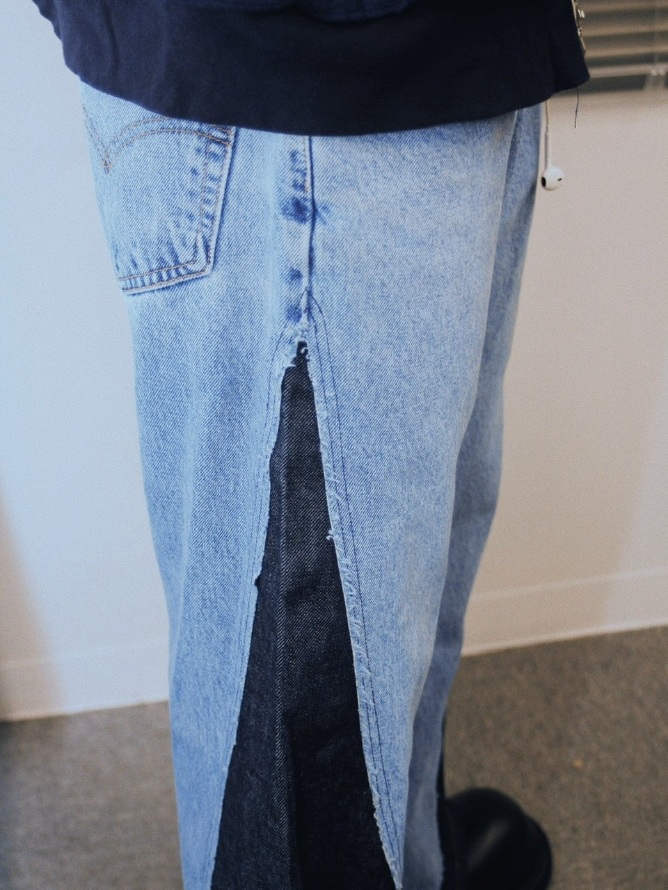 【Re +】newold docking flare denim pants (blue)