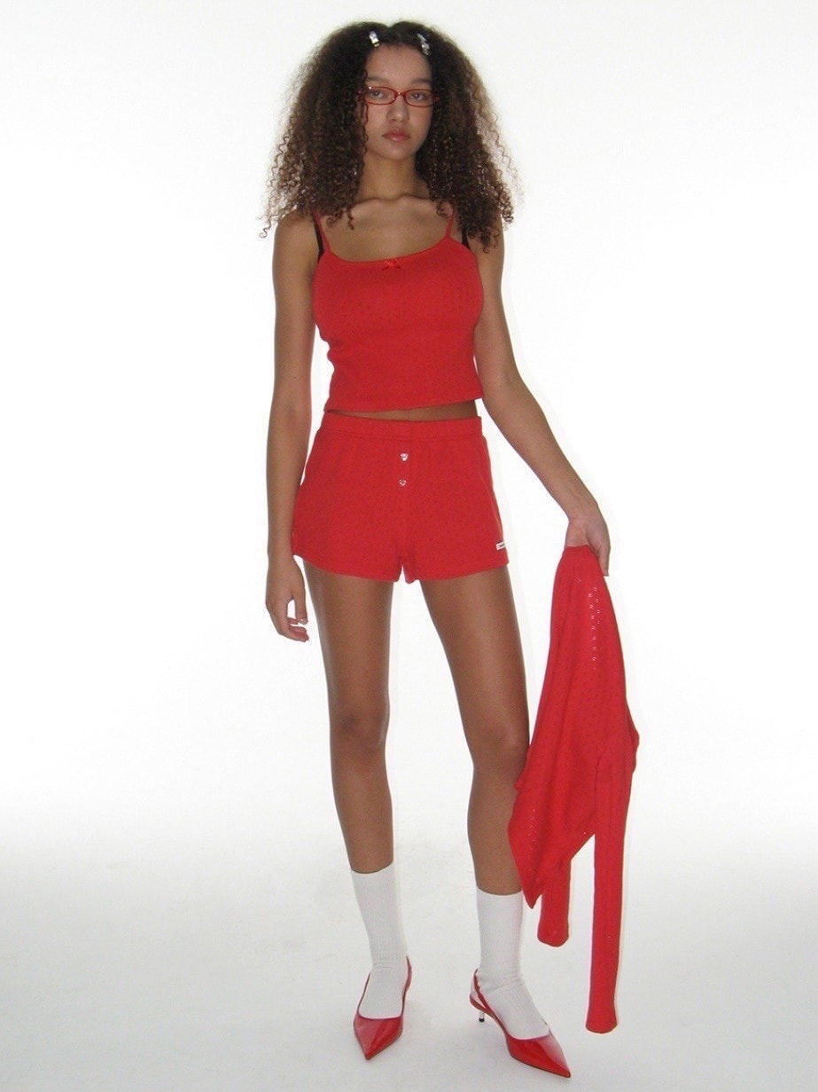 【CRANK】LACE EYELET SLEEVELESS