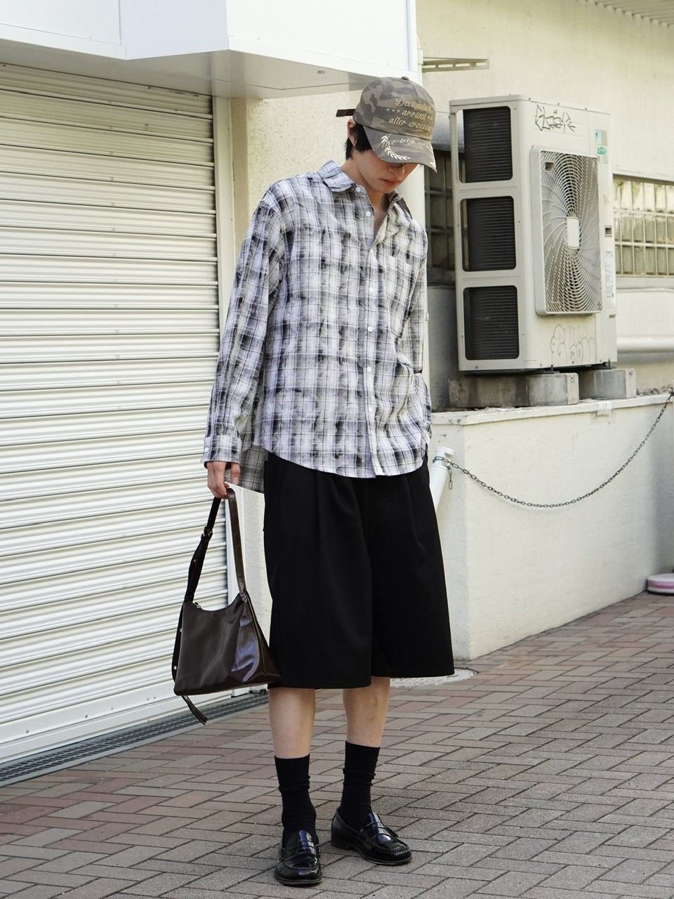 東京店WEB限定受注制【Chikashitsu +】PU Leather cross bag (4color)