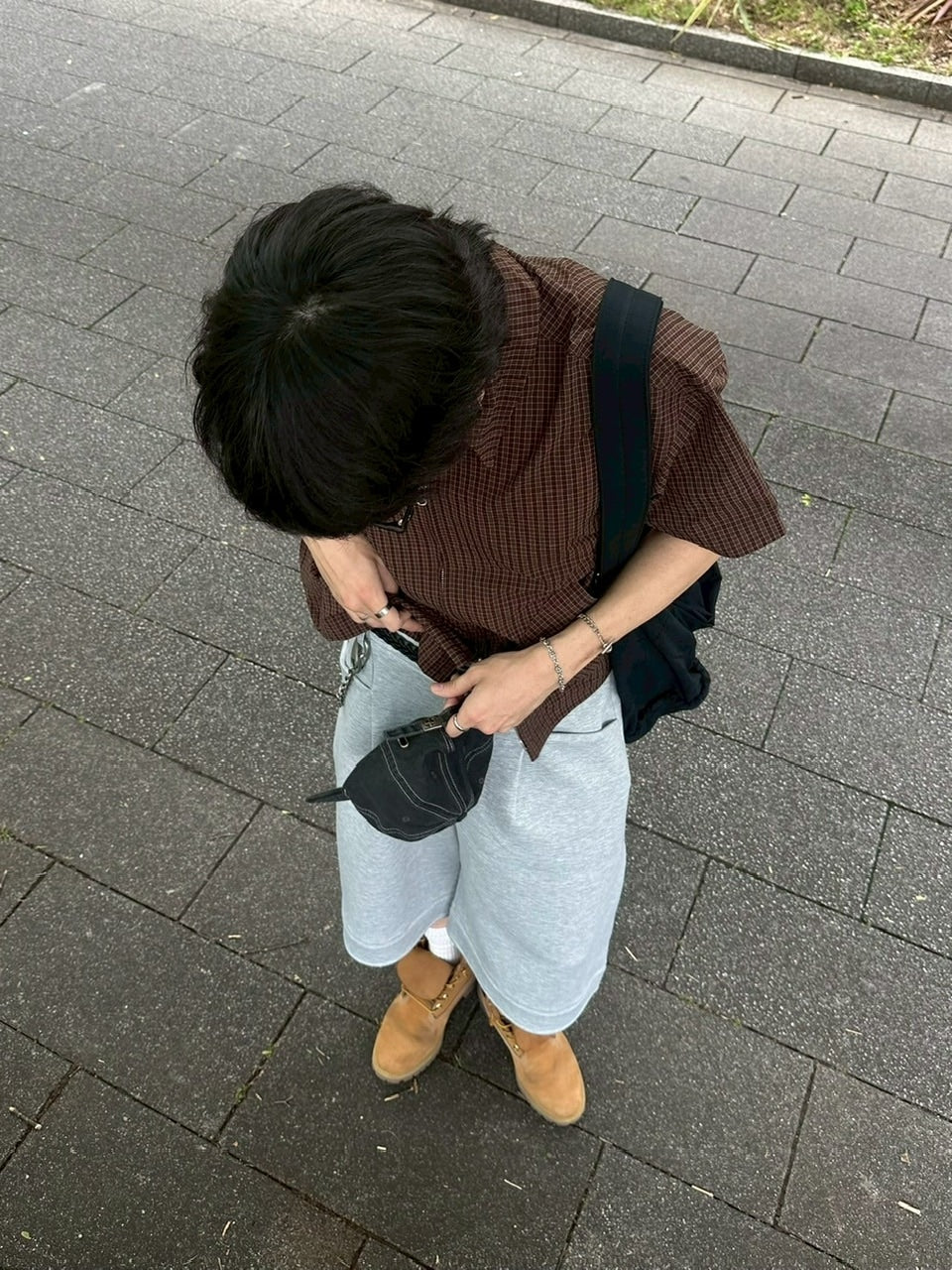 受注制【youll】easy bermuda sweat pants