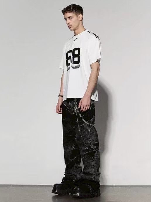 【DND4DES】MUSTACHE WASHED FLARED JEANS