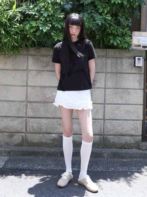 【Uglyshadow】 MESH STAR RUFFLE MINI SKIRT / 【アグリーシャドウ】メッシュスターラッフルミニスカート