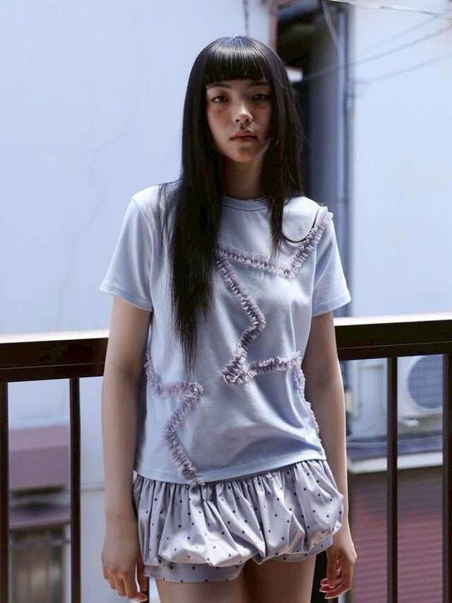 【Uglyshadow】STAR BASIC T-SHIRT / 【アグリーシャドウ】スターベーシック半袖Tシャツ