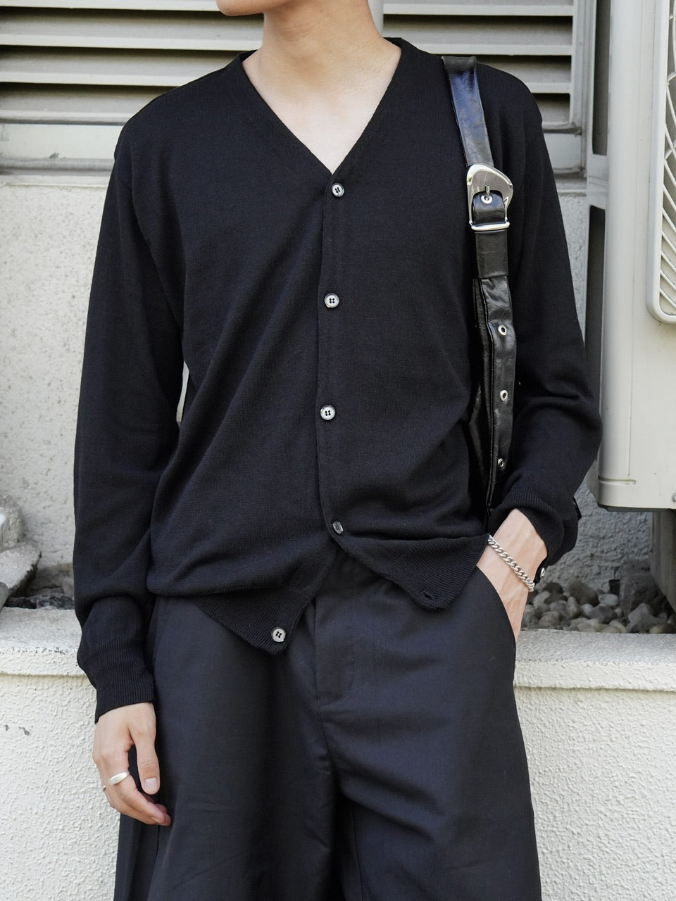 東京店WEB限定【Chikashitsu +】cropped linen knit cardigan / 【チカシツプラス】クロップドリネンニットカーディガン (3color)