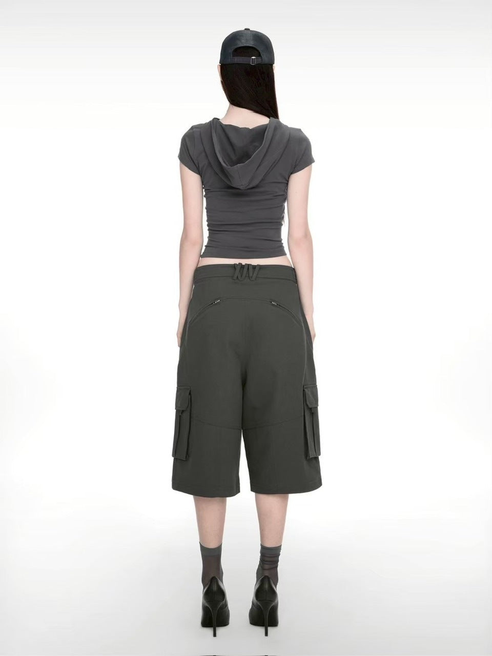 【NACHE】HEART BRAID HOODIE T-SHIRT