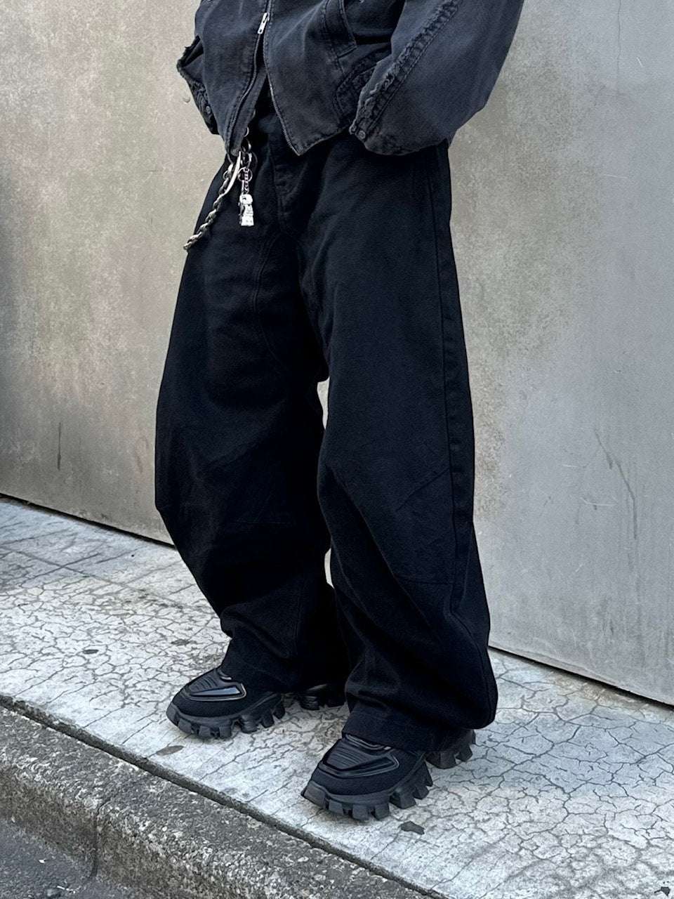 大阪店WEB限定受注制【Chikashitsu +】deep ballon curve pants / 【チカシツプラス】ディープバルーンカーブパンツ (2color)