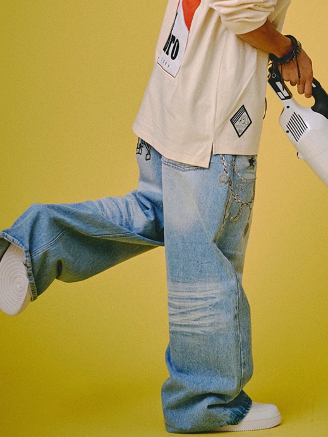 【GALFY】ジャラジャラギャル男デニム