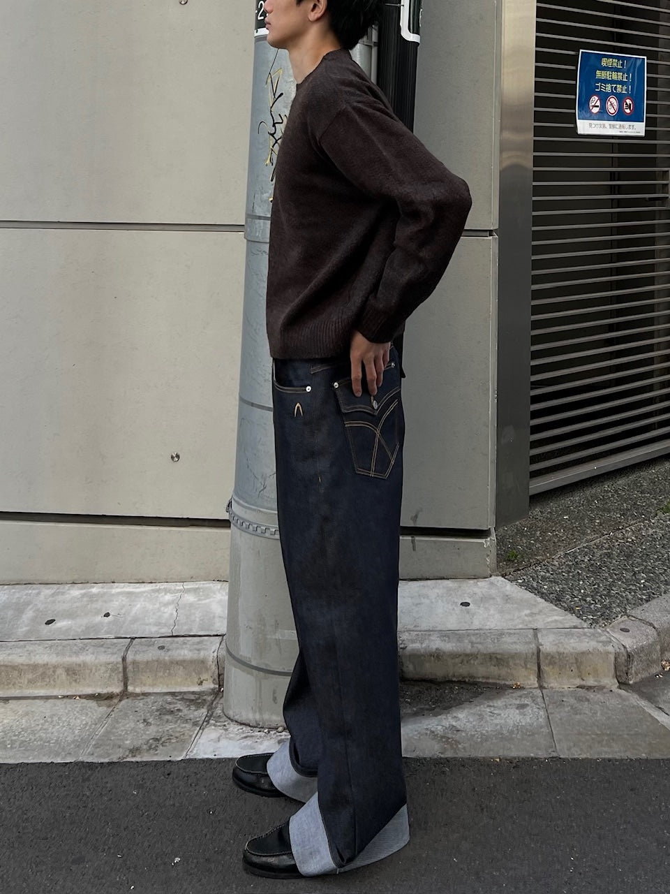 東京店WEB限定受注制【Chikashitsu +】soft touch crew neck knit / 【チカシツプラス】ソフトタッチクルーネックニット (6color)