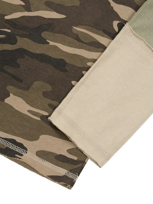 【AAKAM】Camouflage layered Long Sleeve