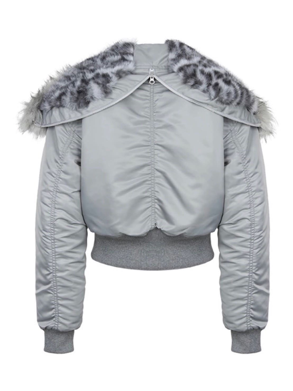 【NOT KNOWING】Fur Trim MA-1 Padded Jumper