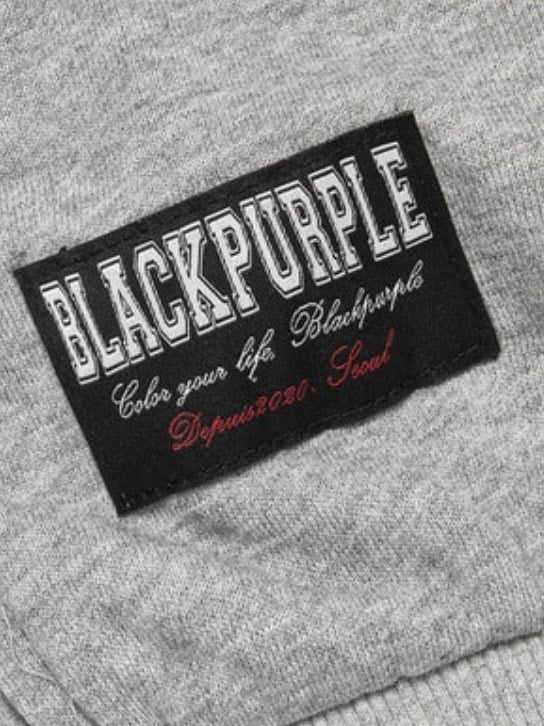【BLACK PURPLE】Shadow Loop Zip-Up Hoodie