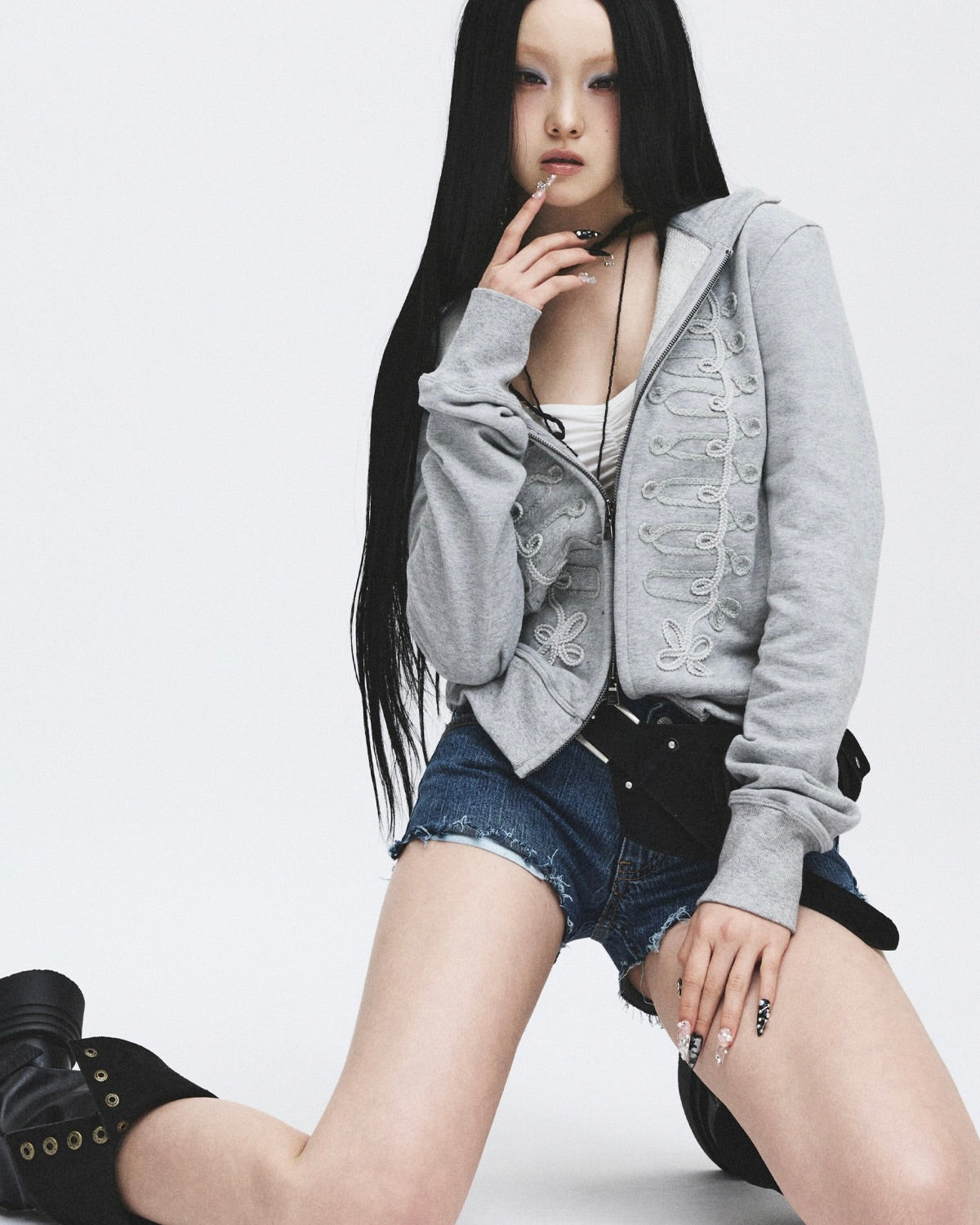【LECYTO】Hussar Loop Zip-Up Hoodie