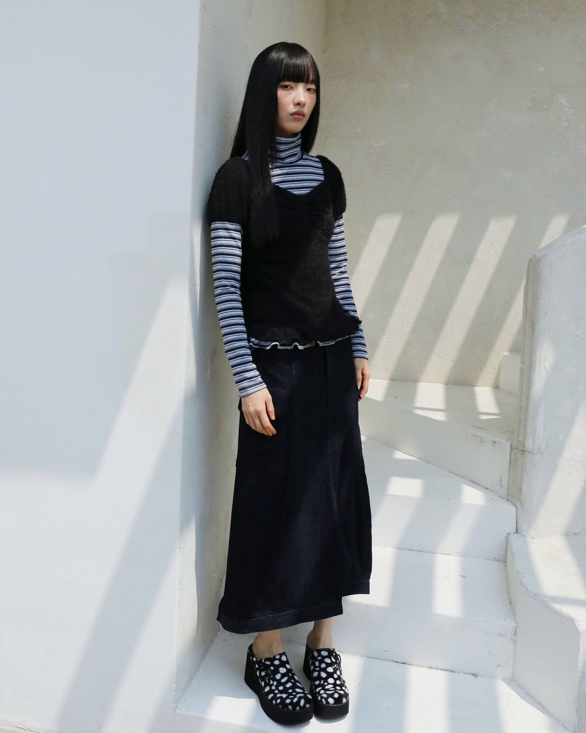【Uglyshadow】SOFT POCKET SKIRT