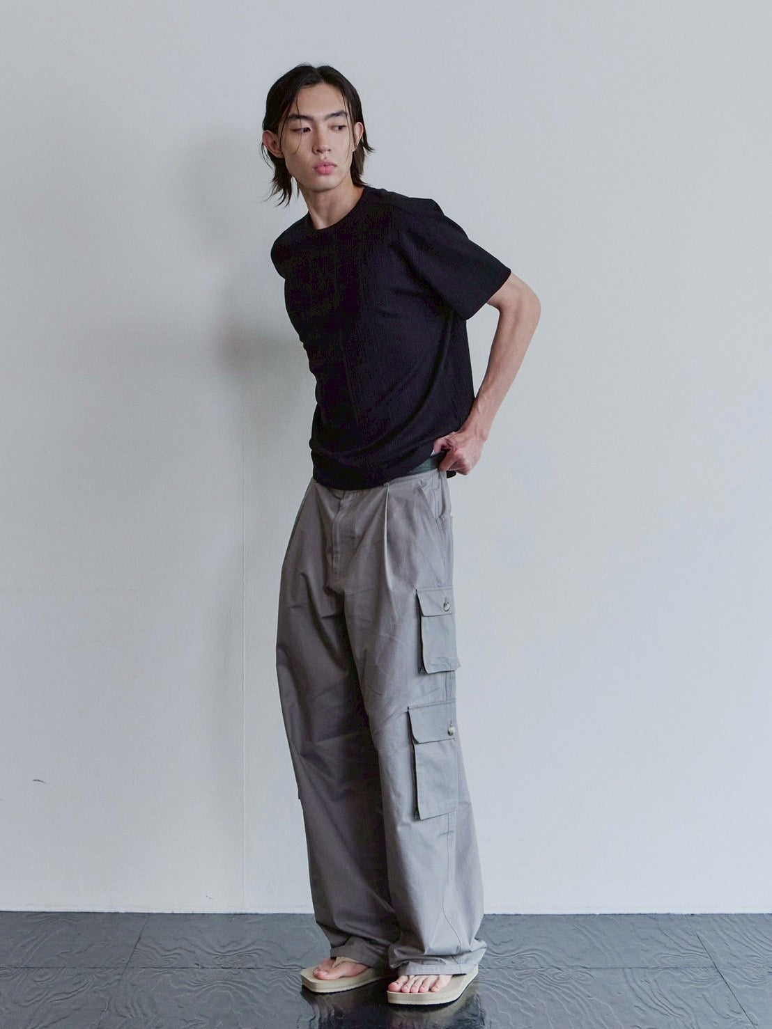 【Waviness】Rib Textured T-shirts