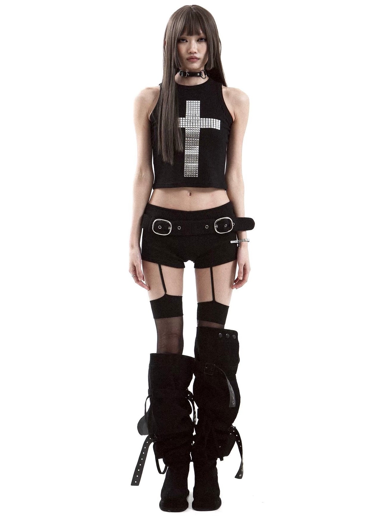 【KAIYA】cross sleeveless