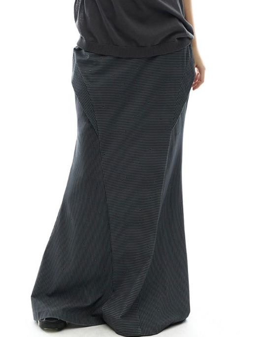 【OJOS】Side Panel Mermaid Maxi Skirt