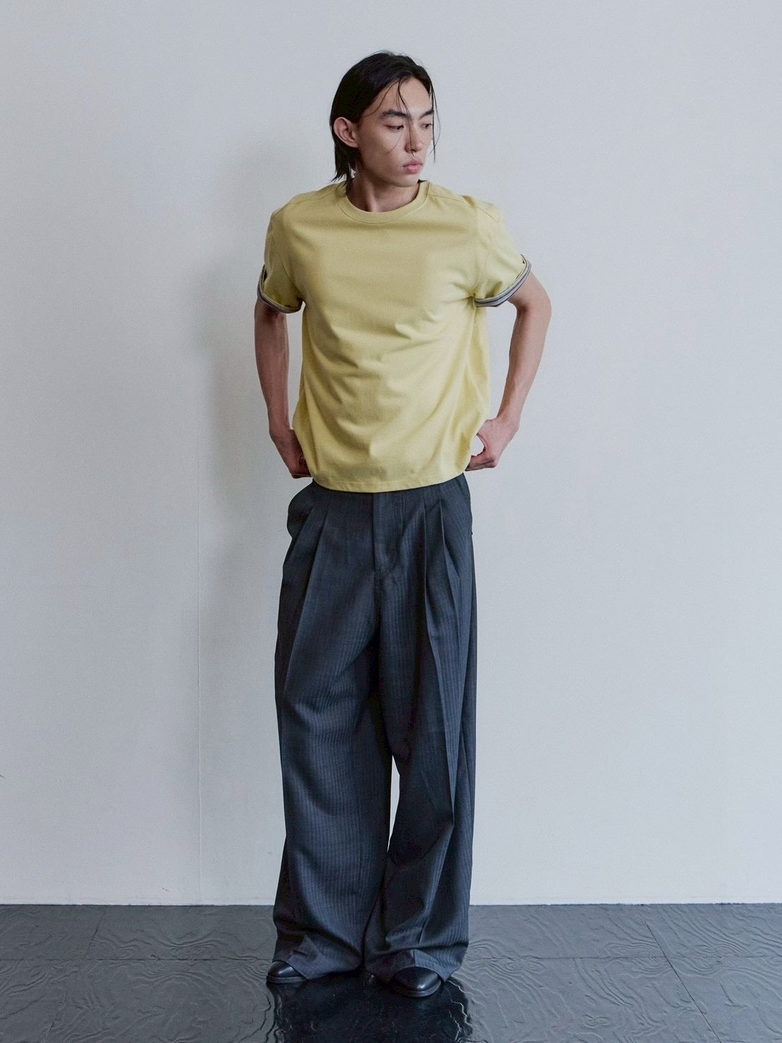 【Waviness】Stripe Layered T-shirts