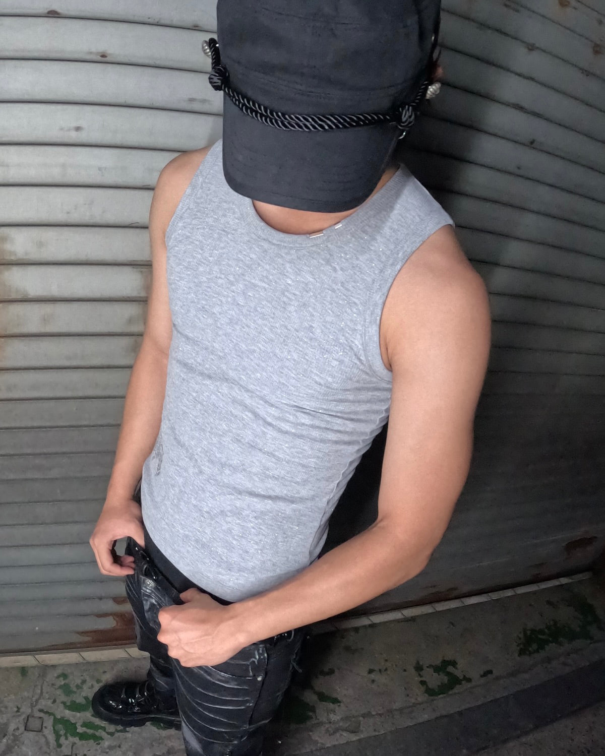【LECYTO】Glitter Rib Sleeveless