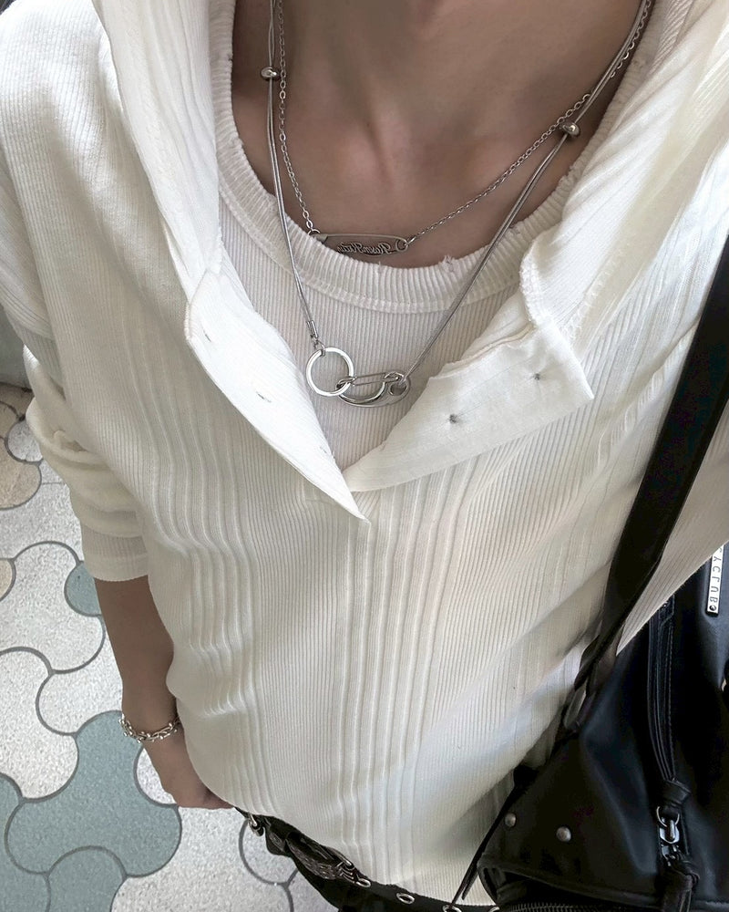 受注制【nmtc+】snake code necklace