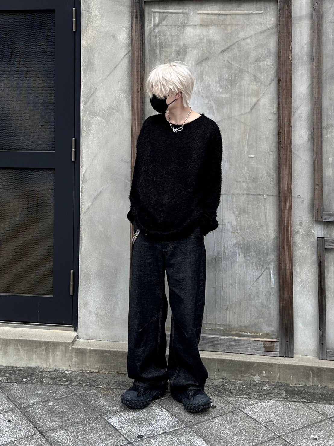 受注制【Chikashitsu +】shaggy knit (5color)