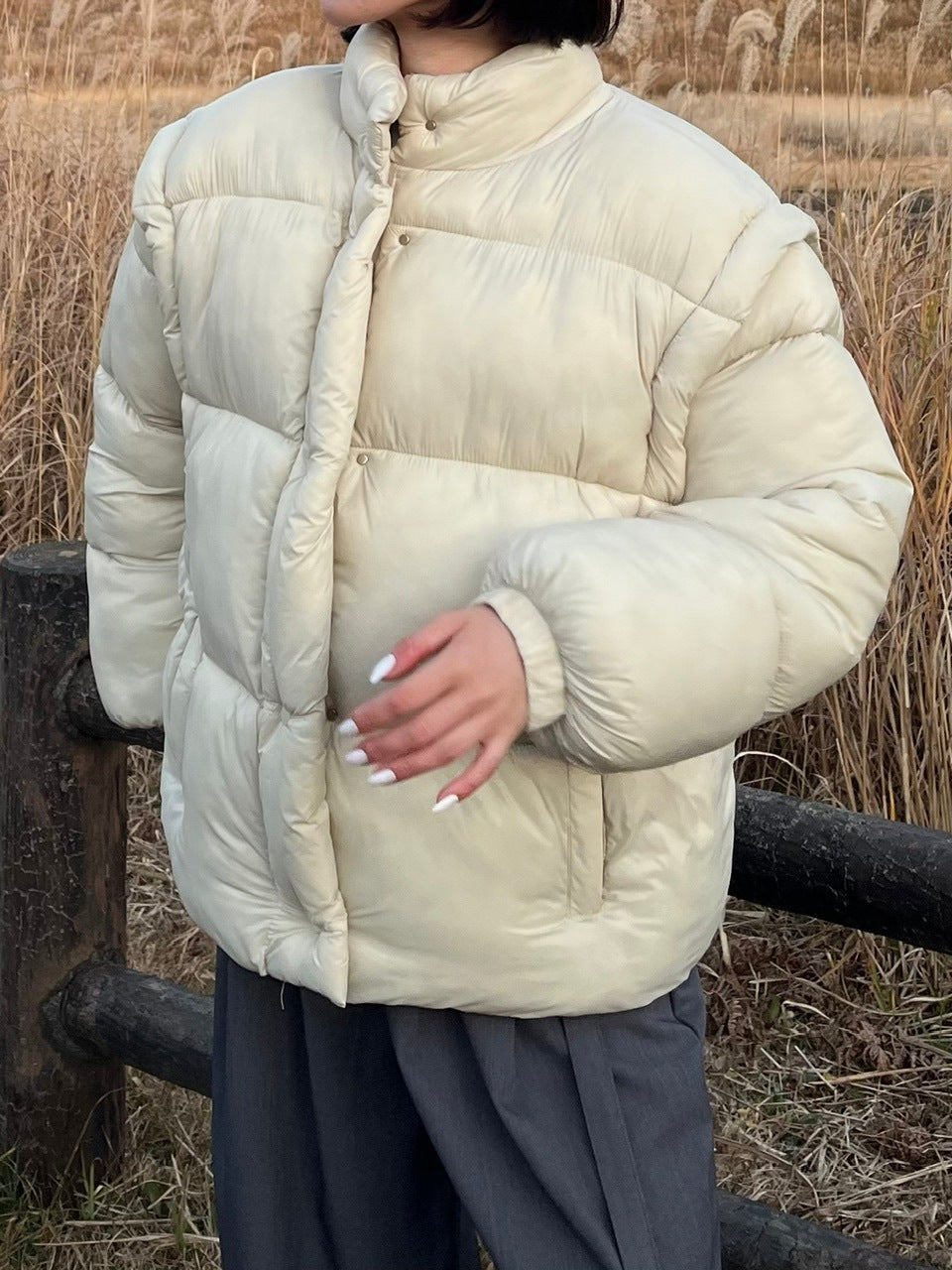 受注制【Chikashitsu +】2way padding jacket (4color)