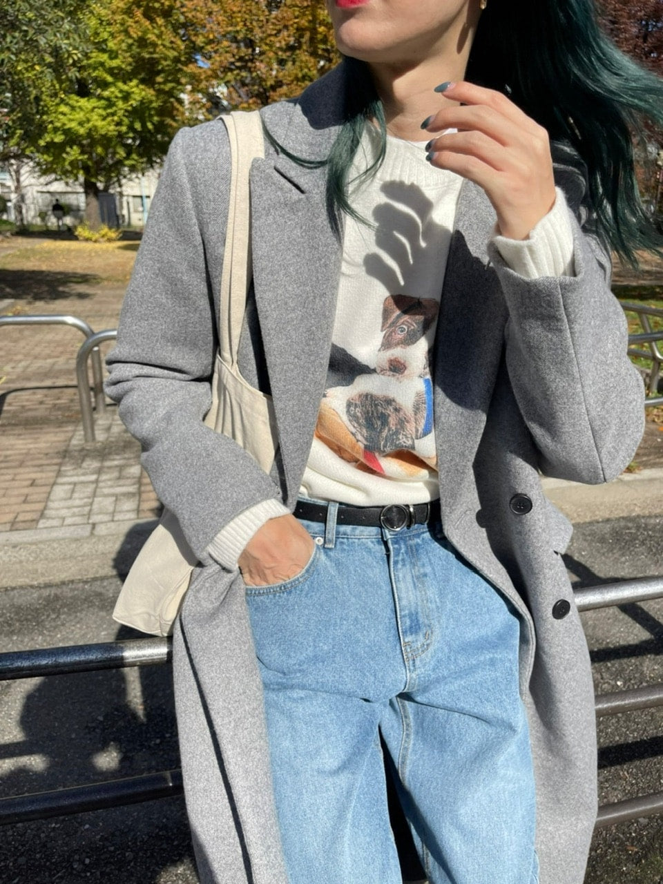 受注制【Chikashitsu +】arm zip gentleman coat (2color)