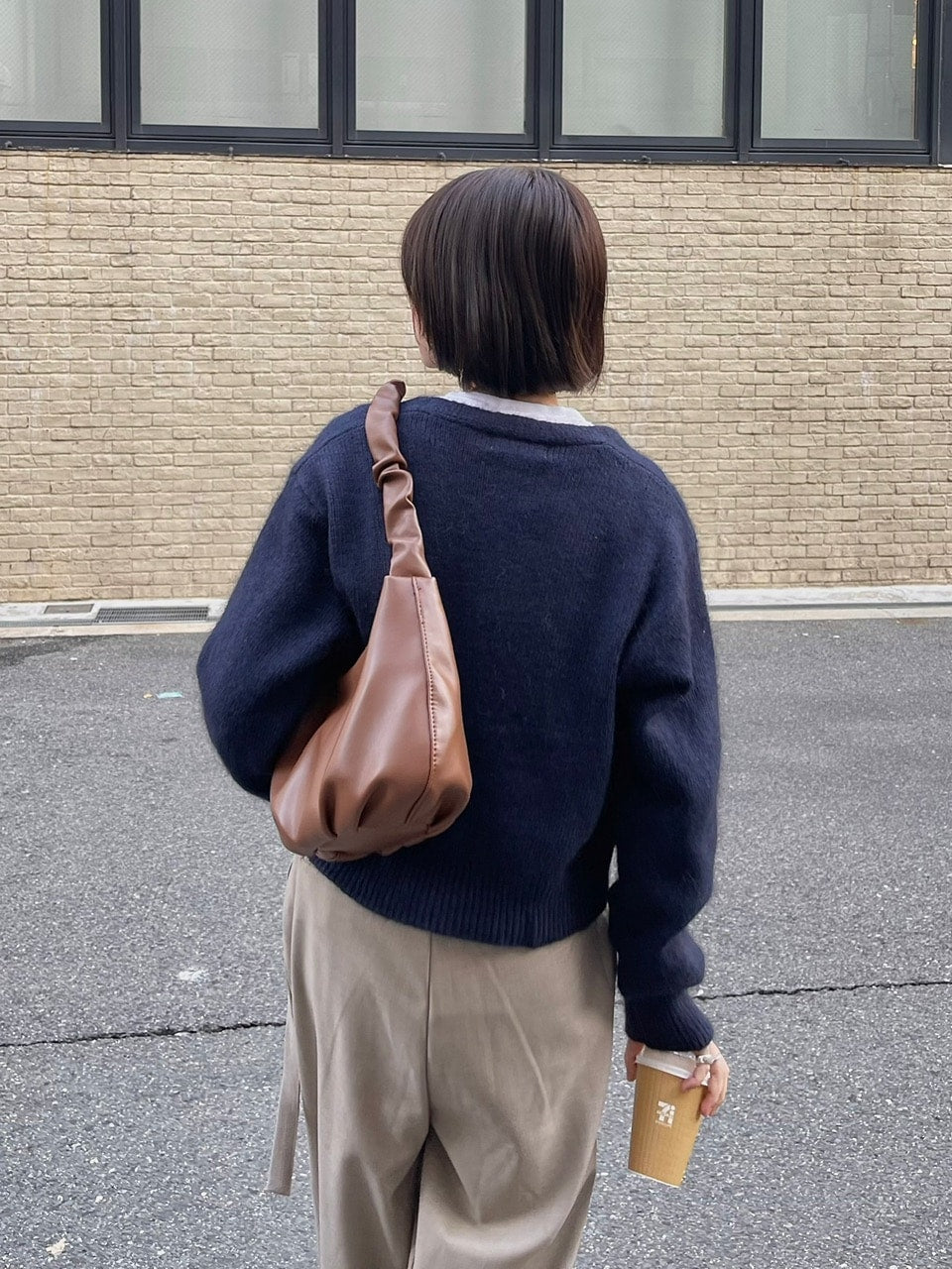 【Chikashitsu +】waist belt tuck slacks (3color)