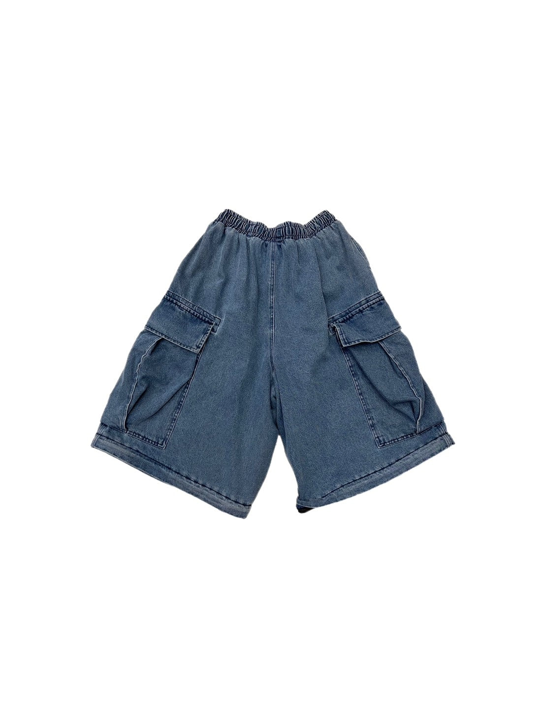 受注制【Chikashitsu +】2way heavy pocket denim cargo pants (2color)