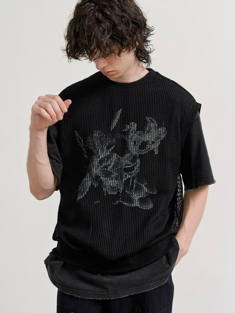 【RE:ON STUDIO】LAYERED MESH VEST