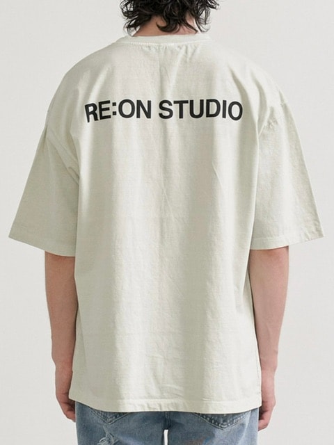 【RE:ON STUDIO】REON BACK LOGO PIGMENT T-SHIRT